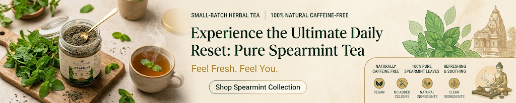 brewed cup with fresh mint